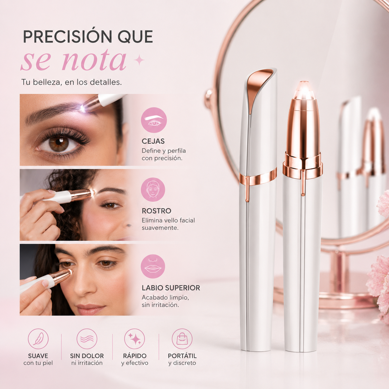 Mini Depiladora Facial USB